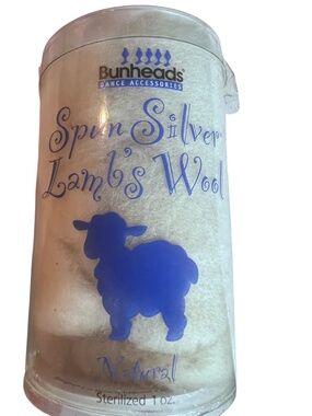 Bunheads Spin Silver Lamb’s Wool Toe Pads Natural 1 oz Dance Accessories